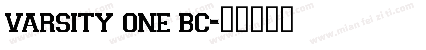 varsity one bc字体转换